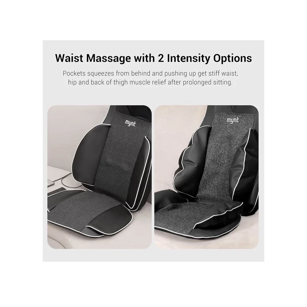 Mynt FSA Eligible HSA Approved Shiatsu Neck and Back Massager for Chair with 10